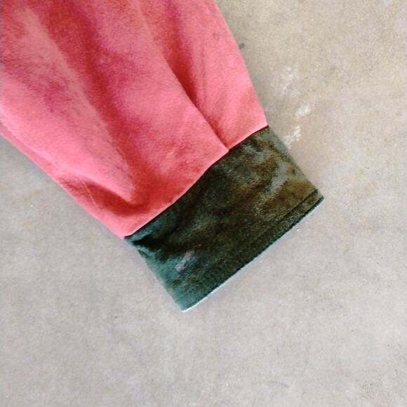 Gitano Mens Size Large Vintage Suede Leather Color Block 90's - Picture 4 of 6